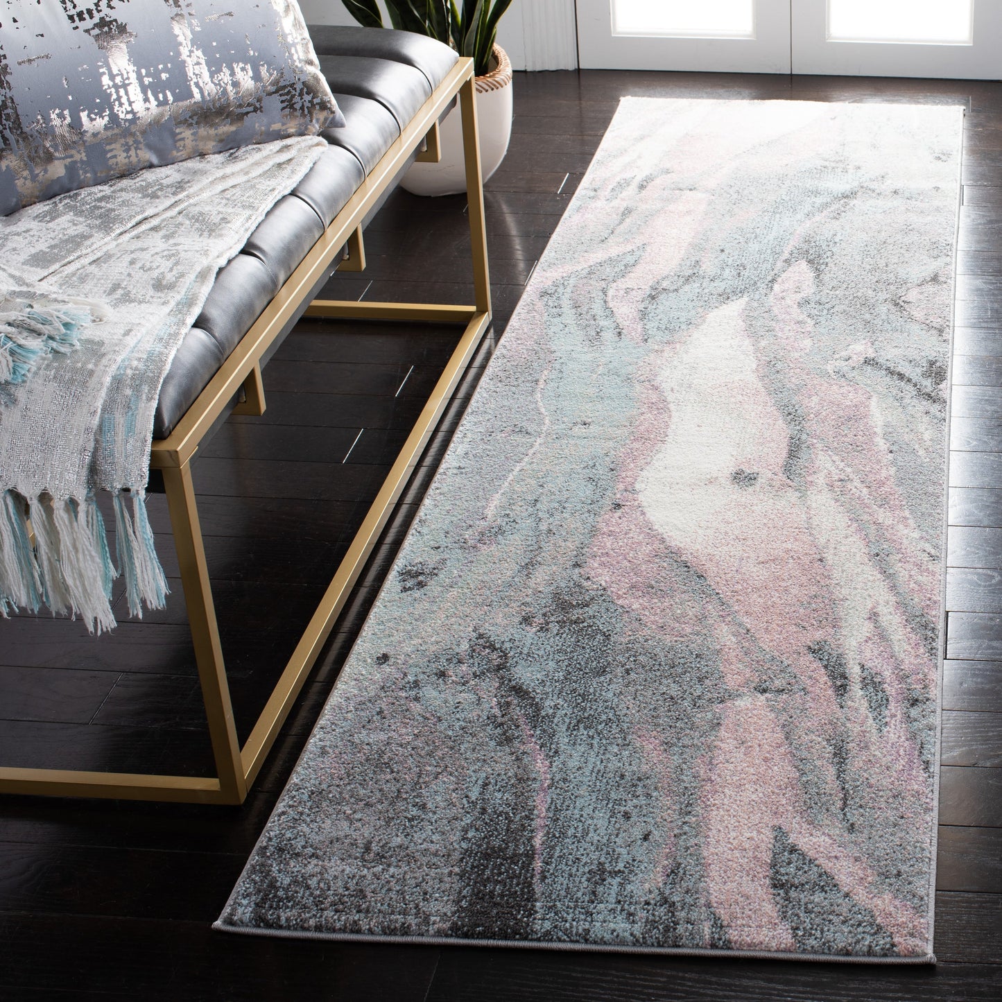 SAFAVIEH Glacier Verity Modern Abstract Area Rug