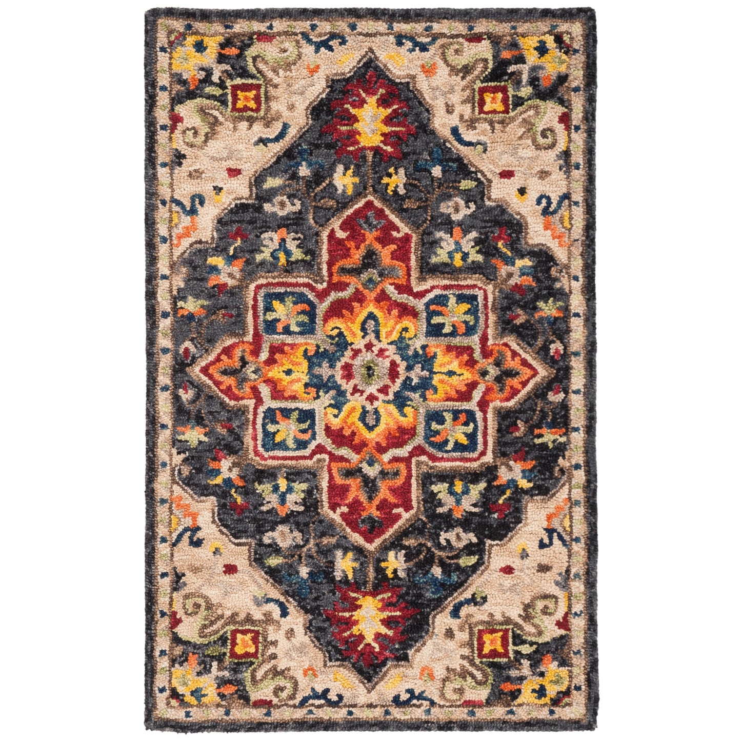 SAFAVIEH Handmade Aspen Rosmarie Boho Tribal Wool Rug