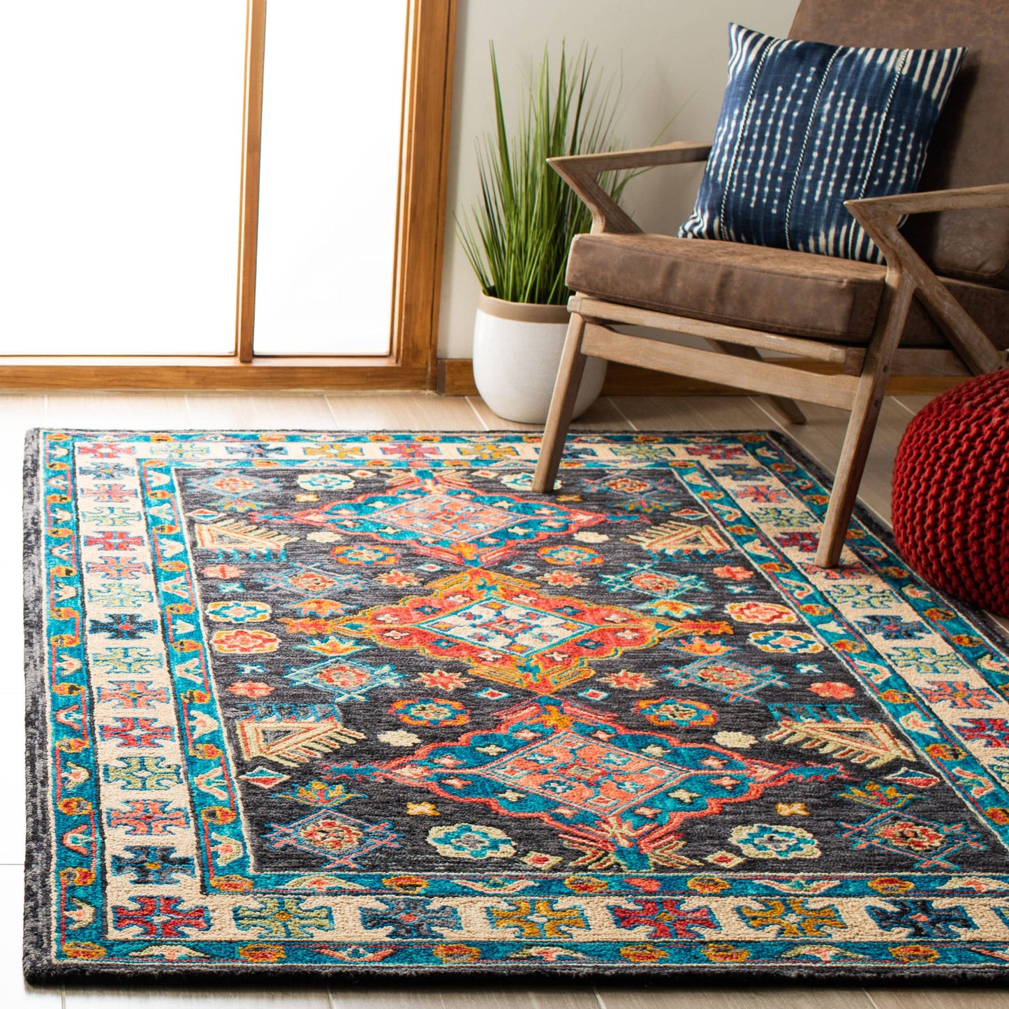SAFAVIEH Handmade Aspen Sigur镁ora Bohemian Wool Rug