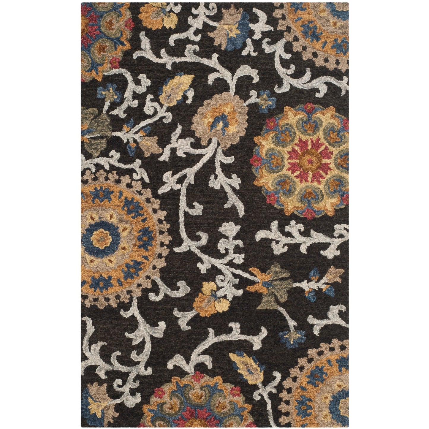 SAFAVIEH Handmade Blossom Maaret Modern Floral Wool Rug