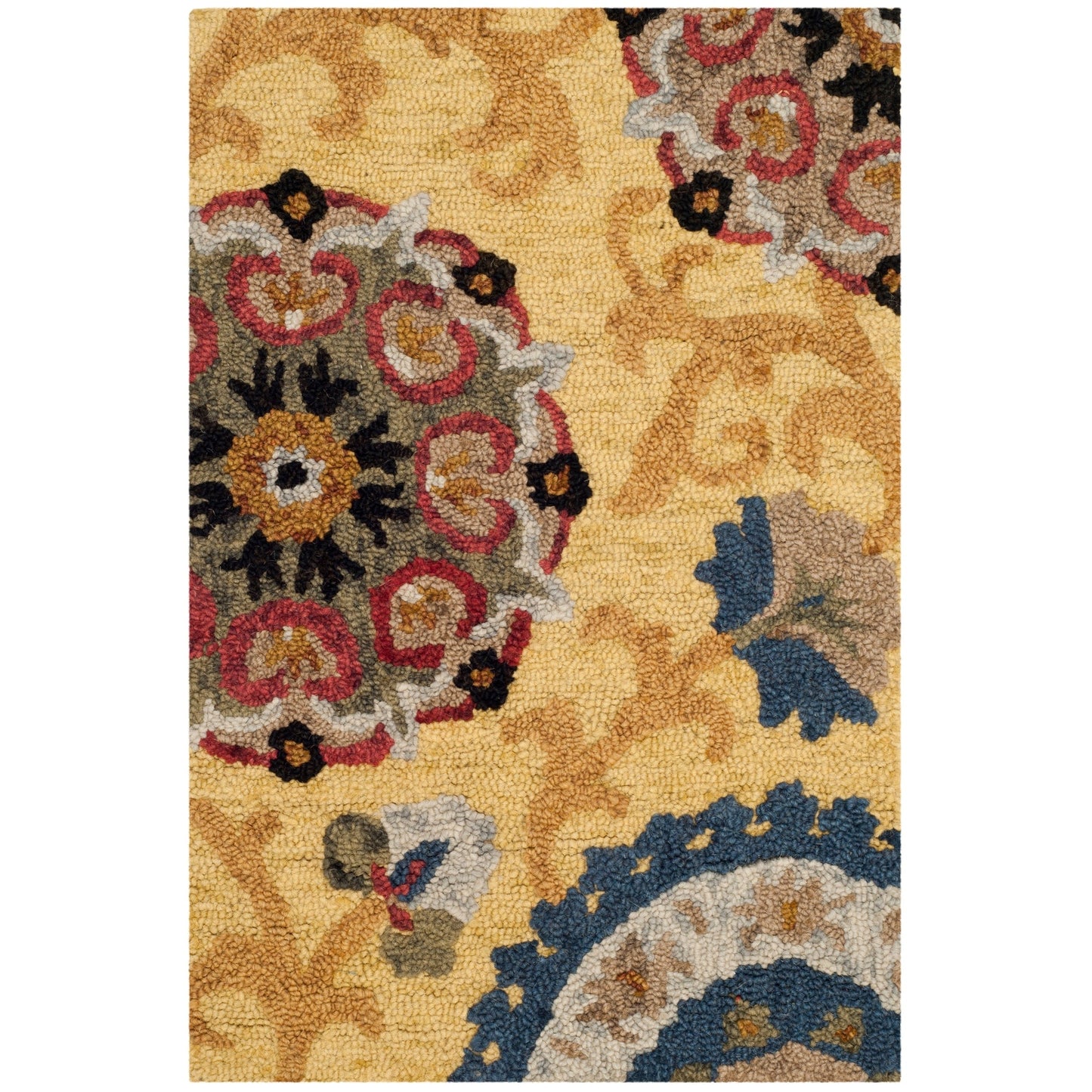SAFAVIEH Handmade Blossom Maaret Modern Floral Wool Rug