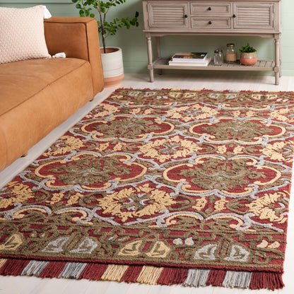 SAFAVIEH Handmade Blossom Porzia Floral Wool Rug