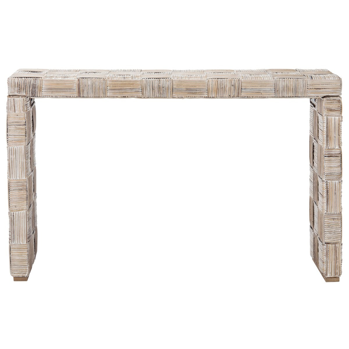 Console en rotin Mindel SAFAVIEH - 51 L x 14 P x 32 H