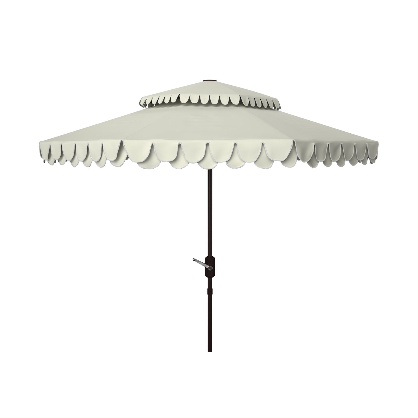 Parasol double toit SAFAVIEH Outdoor Kjerstin Valance 9 pieds