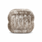 Tabouret d'appoint d'intérieur/extérieur en faux marbre Jasper Knot