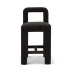 Tabouret de comptoir Viva Black Boucle