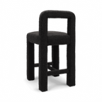 Tabouret de comptoir Viva Black Boucle