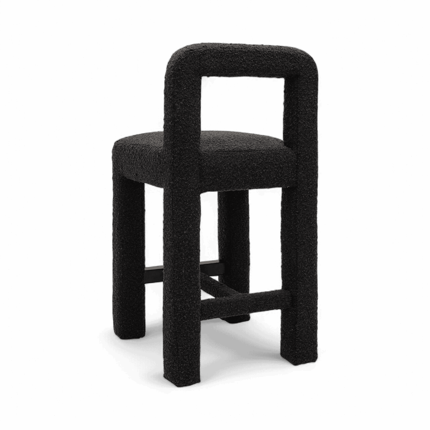Tabouret de comptoir Viva Black Boucle