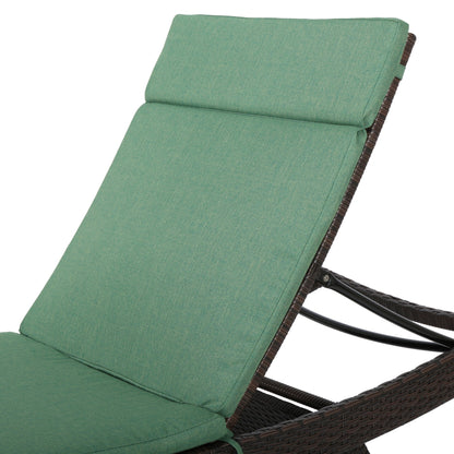 Ensemble de coussins d'extérieur Salem pour chaise longue - Coussins uniquement (lot de 2) par Christopher Knight Home - 79,25 L x 27,50 l x 1,50 H