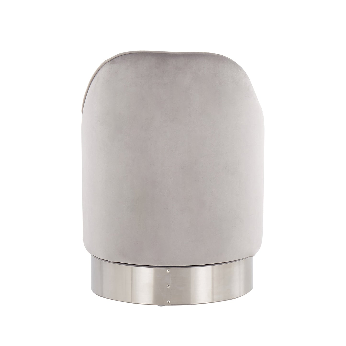 Tabouret de coiffeuse pivotant en velours Silver Orchid Corday