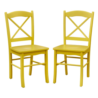 Chaises de salle à manger de style cottage de campagne Simple Living (lot de 2)
