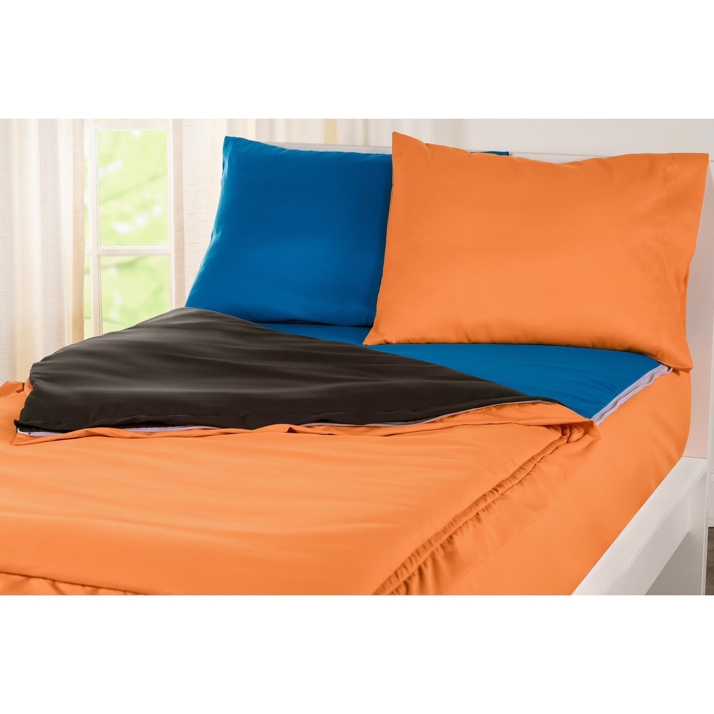 Parure de lit de luxe avec fermeture éclair Siscovers Orange Bunkie