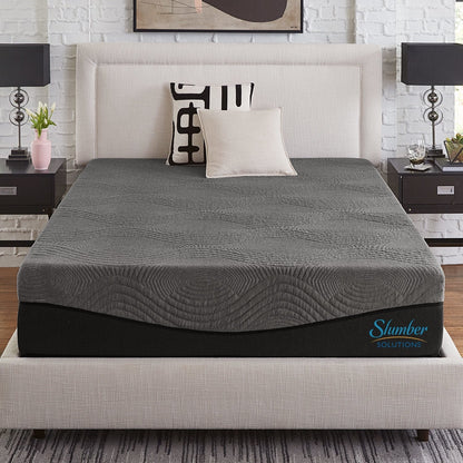 Matelas en mousse à mémoire de forme Slumber Solutions Active 14 pouces au charbon de bois
