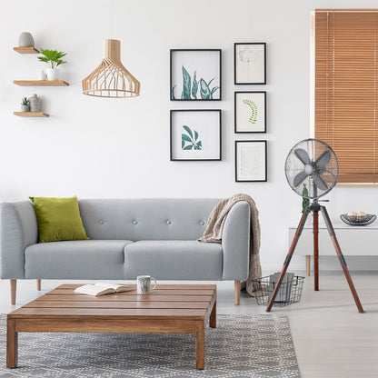 Ventilateur sur pied Star Fans Star Tripod 16 pouces avec pieds en bois