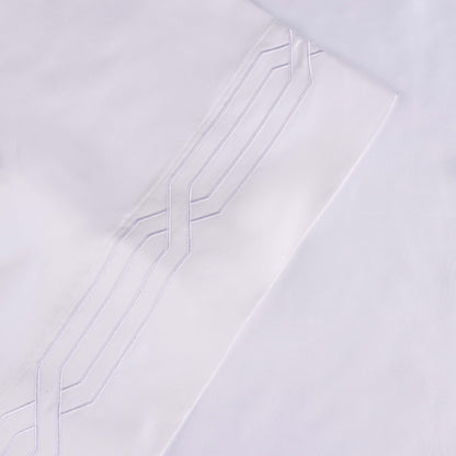 Parure de draps unie écologique en coton égyptien de qualité supérieure 1 200 fils