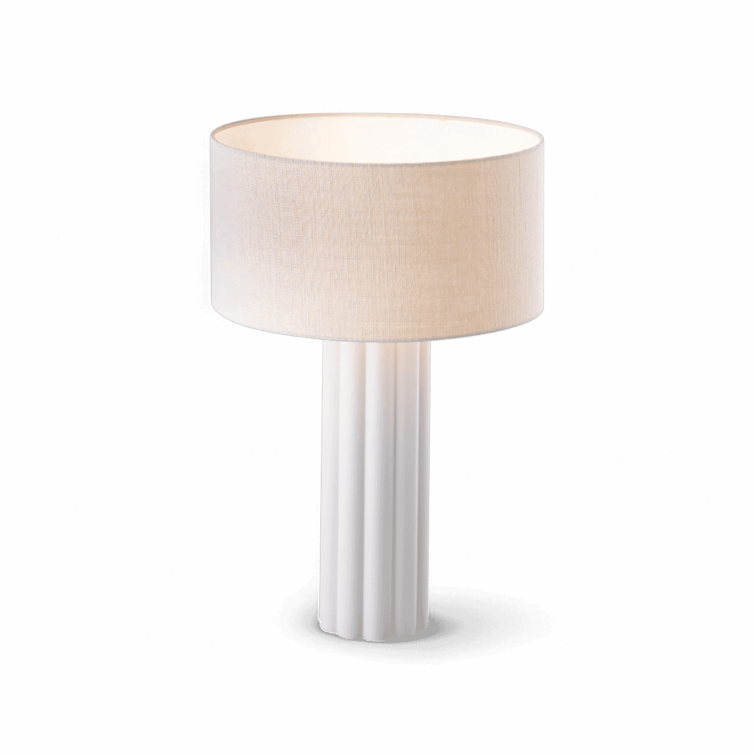 Lampe de table Oasis blanc cassé