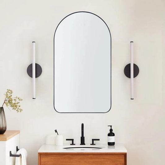 Armoire à pharmacie encastrée avec cadre TEHOME Aristes, miroir et étagères réglables