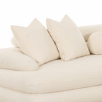 Canapé d'angle modulaire Niko Cream Boucle LAF
