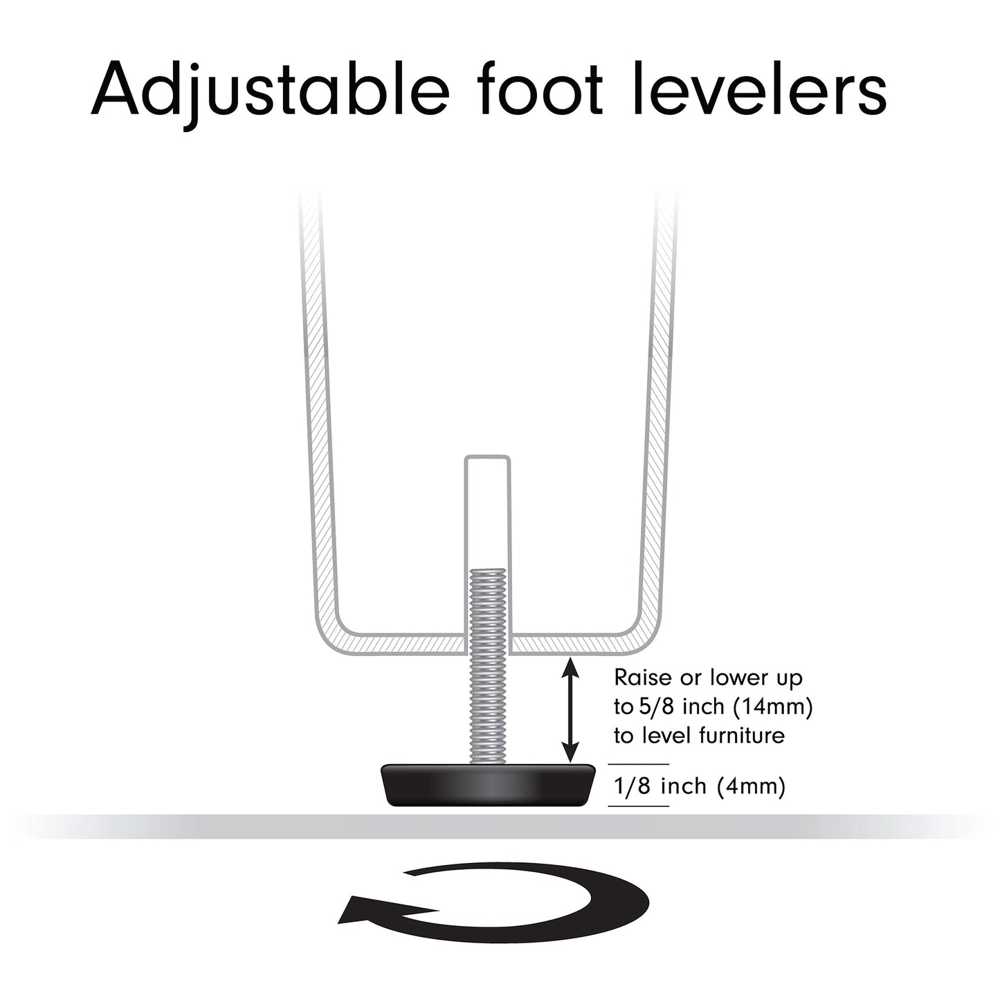 Meuble TV rectangulaire Tillman pour téléviseurs jusqu'à 75