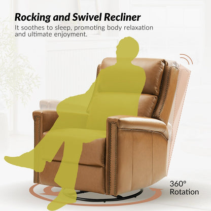 Ensemble de 2 fauteuils inclinables électriques pivotants et à bascule traditionnels Tobias par HULALA HOME