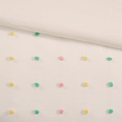 Ensley Cotton Jacquard Pom Pom Comforter Set by Intelligent Design Kids