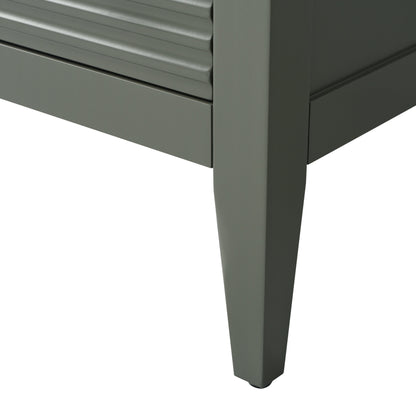 Meuble-lavabo double vasque Vanity Art 72 avec plateau en marbre reconstitué