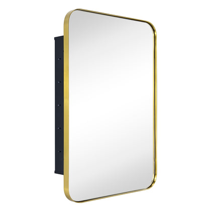 Armoire à pharmacie encastrée TEHOME WH avec miroir et étagères réglables