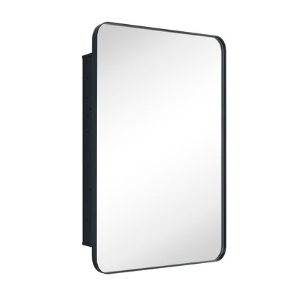 Armoire à pharmacie encastrée TEHOME WH avec miroir et étagères réglables