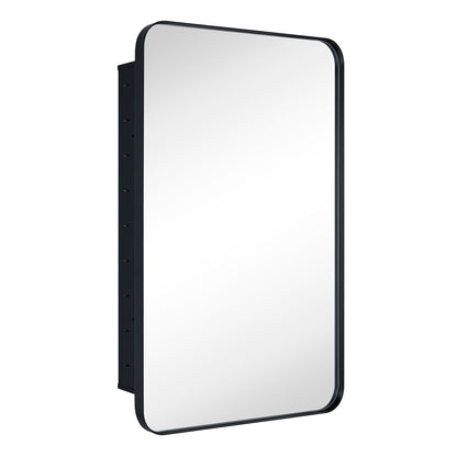 Armoire à pharmacie encastrée TEHOME WH avec miroir et étagères réglables