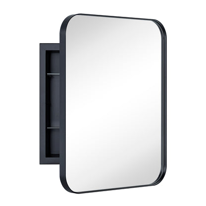 Armoire à pharmacie encastrée TEHOME WH avec miroir et étagères réglables