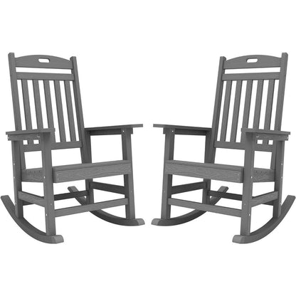 Chaise à bascule d'extérieur toutes saisons WINSOON, lot de 2