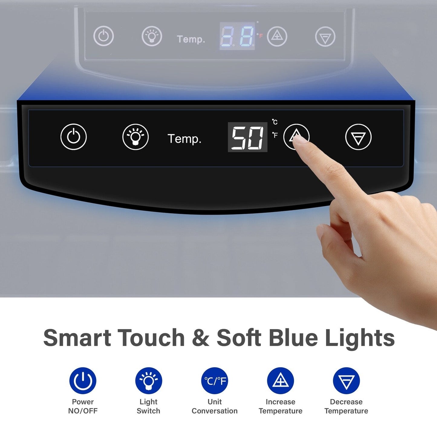 Mini-réfrigérateur autonome Yeego 17 pouces à zone unique pour 27 bouteilles - 16,9 pouces