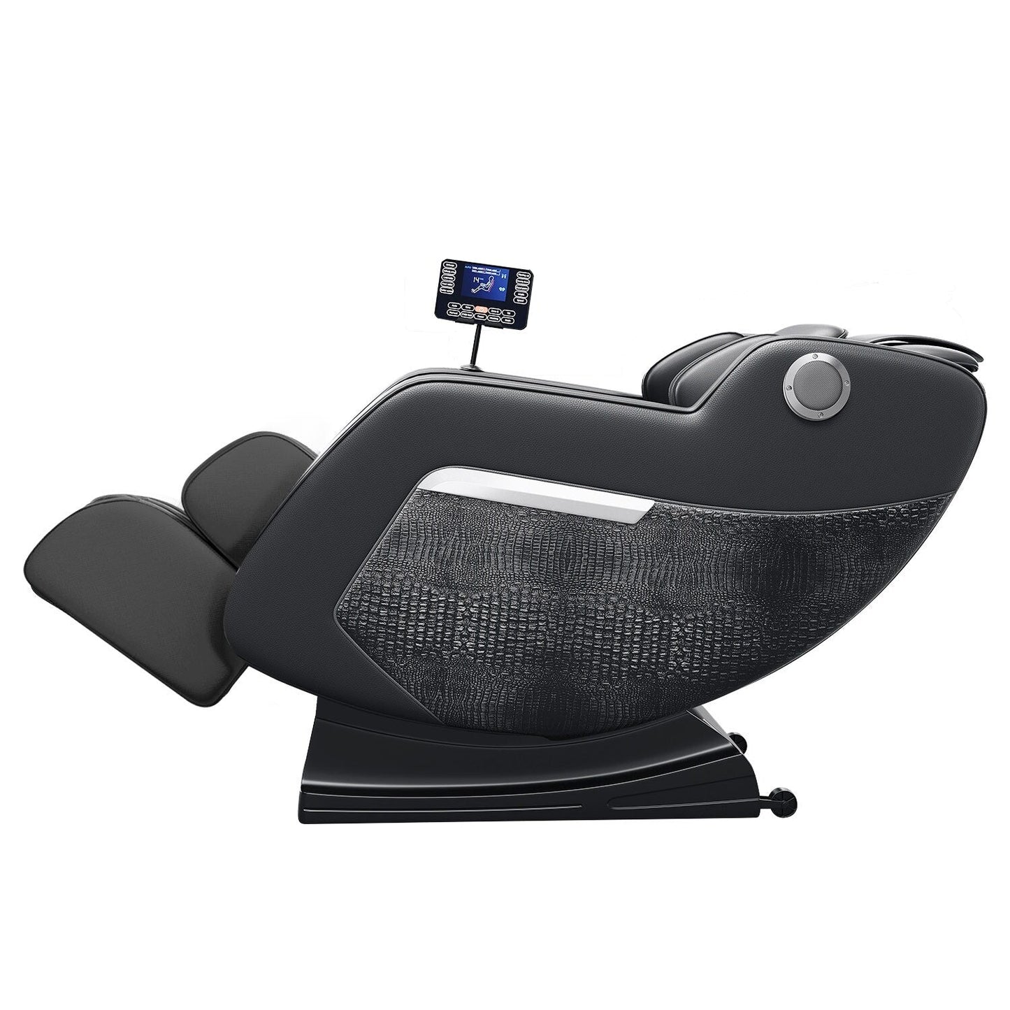 Fauteuil inclinable de massage à gravité zéro avec massage complet du corps, chauffage et audio Bluetooth intégré
