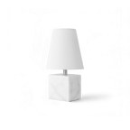 Lampe de table Arbor blanche et marbre