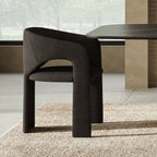 Chaise de salle à manger Aria Boucle noire