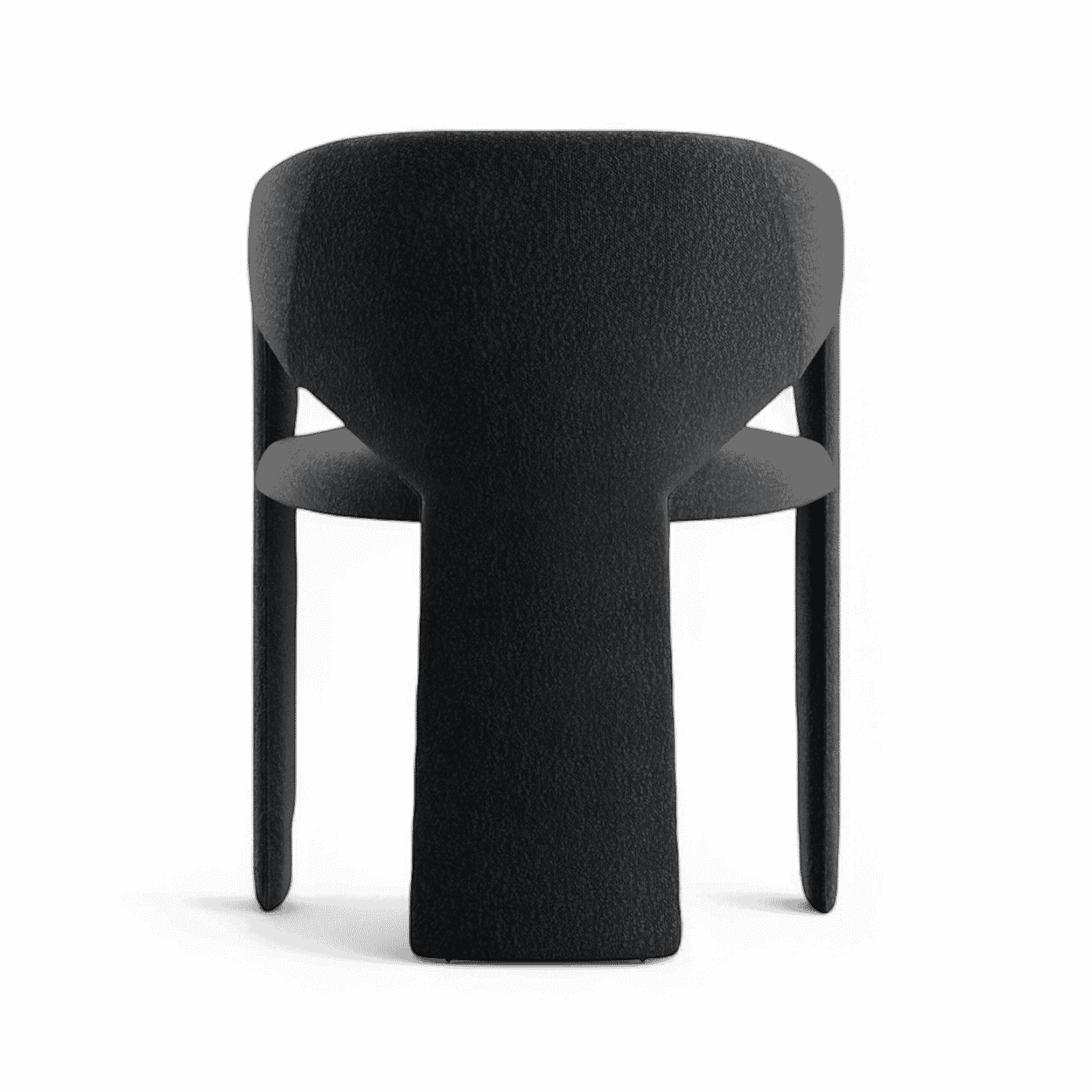 Chaise de salle à manger Aria Boucle noire