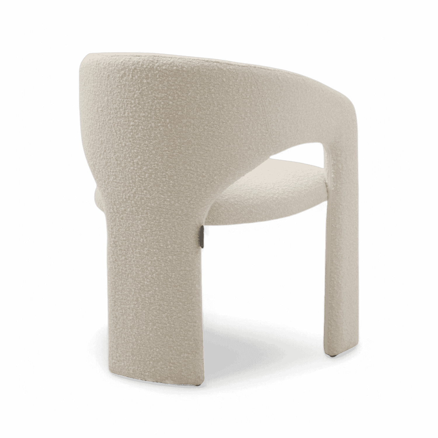 Chaise de salle à manger Aria Boucle blanche