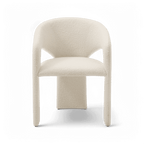 Chaise de salle à manger Aria Boucle blanche