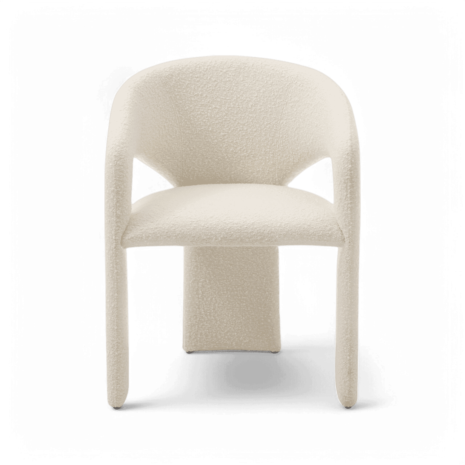 Chaise de salle à manger Aria Boucle blanche