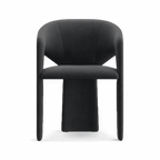 Chaise de salle à manger Aria Boucle noire
