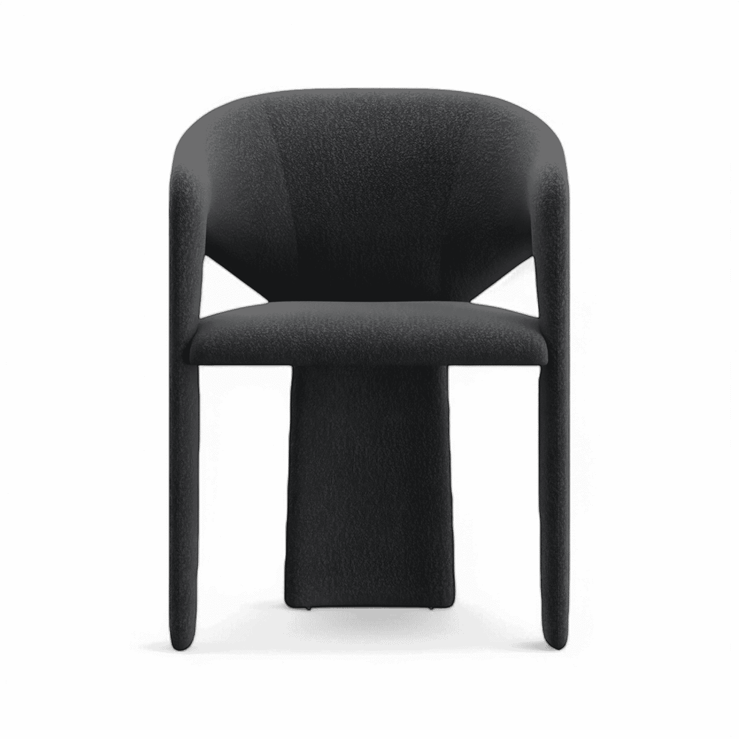 Chaise de salle à manger Aria Boucle noire