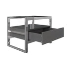 Table de chevet Bari grise