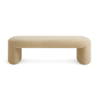 Banc Boba en velours beige