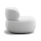 Fauteuil pivotant Lilo Boucle Blanc