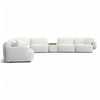 Ensemble de canapés sectionnels extensibles Divano blanc cassé