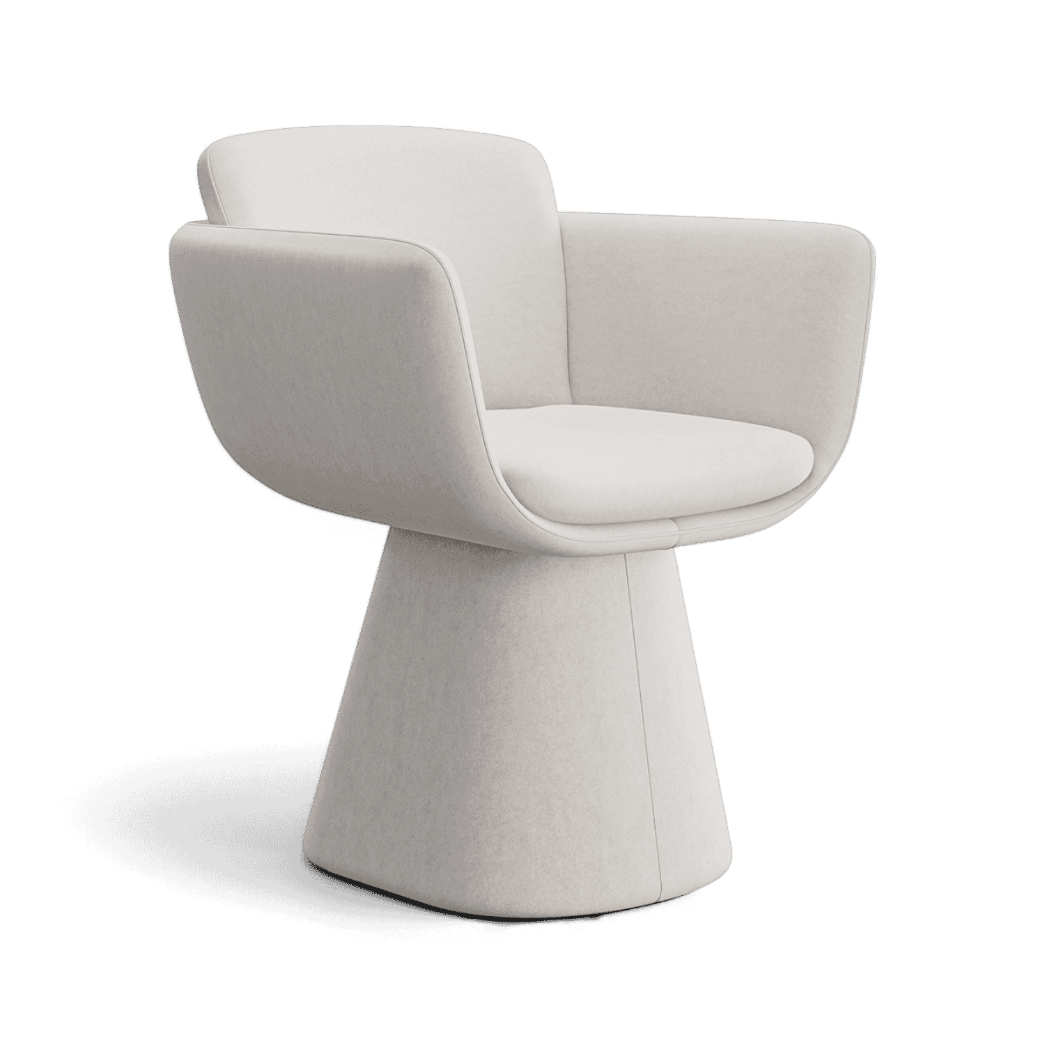 Chaise de salle à manger pivotante Rune beige