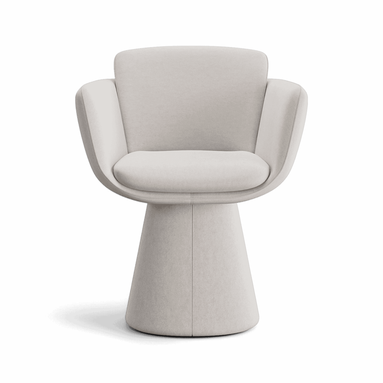Chaise de salle à manger pivotante Rune beige