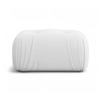 Ottoman Rune en velours blanc cassé