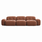 Canapé sectionnel Rune en velours terracotta