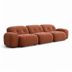 Canapé sectionnel Rune en velours terracotta